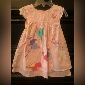 Adorable Pink Dress with Bird Design
